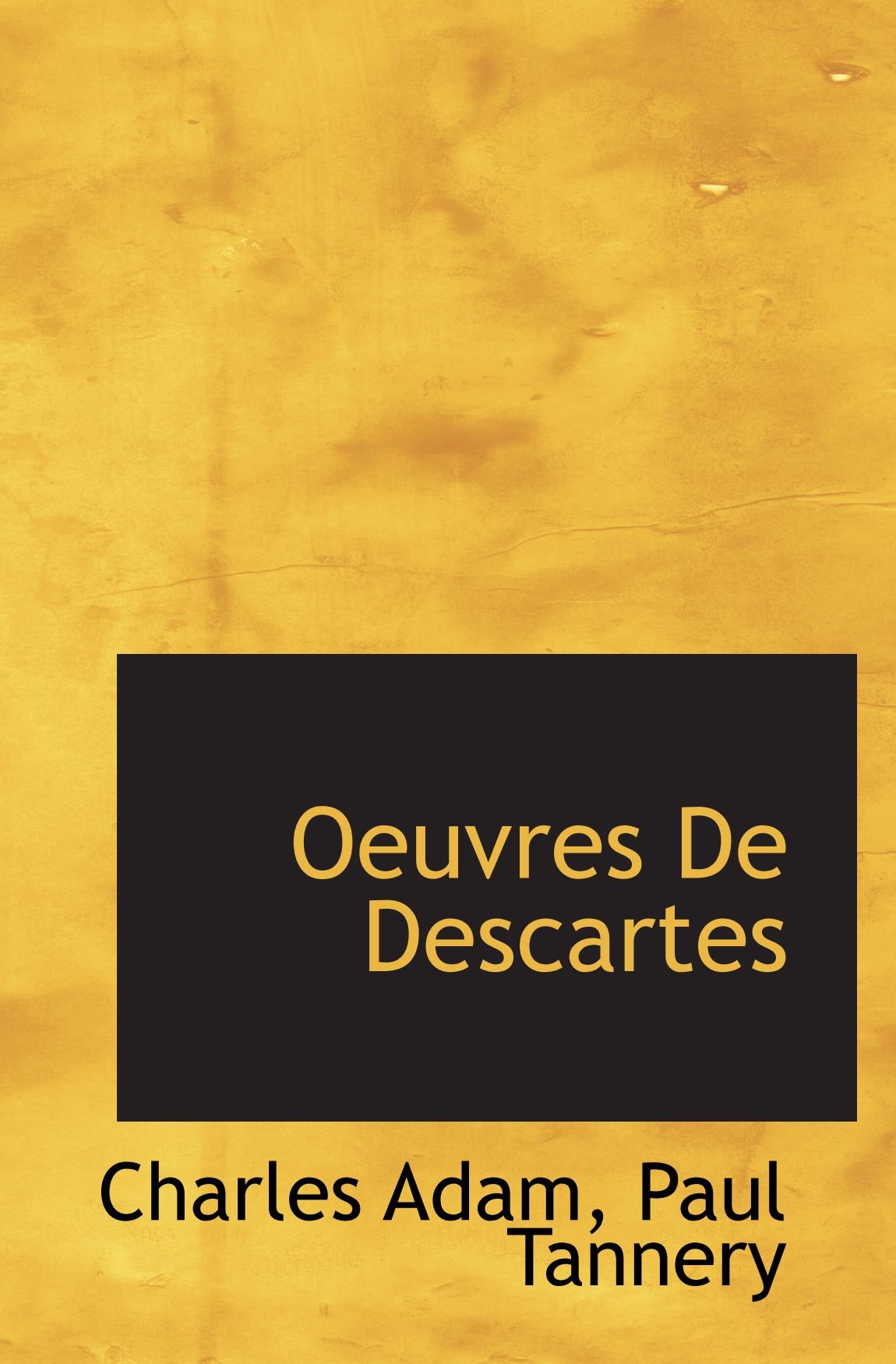 Oeuvres De Descartes