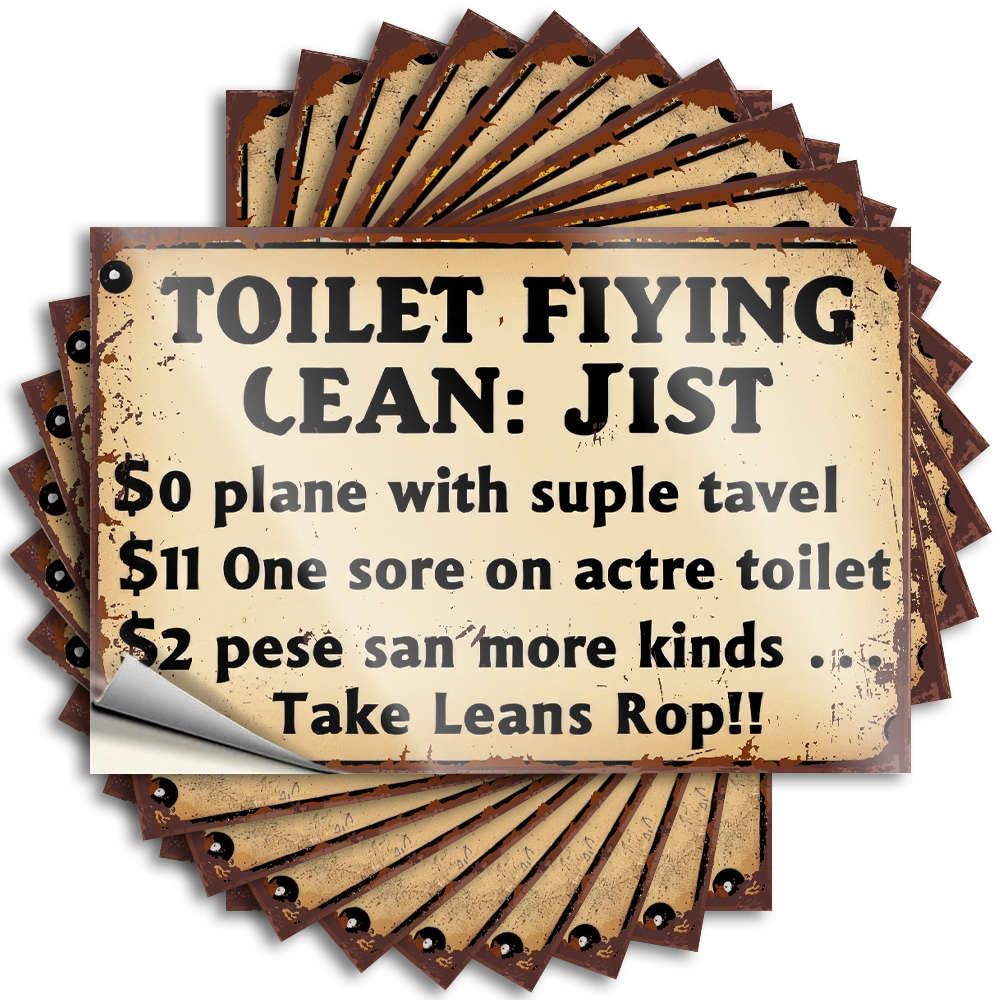 Fun, Sticker Hard Toilet Flying Clean: Jist | Fall Beer Decor(12X18CM)