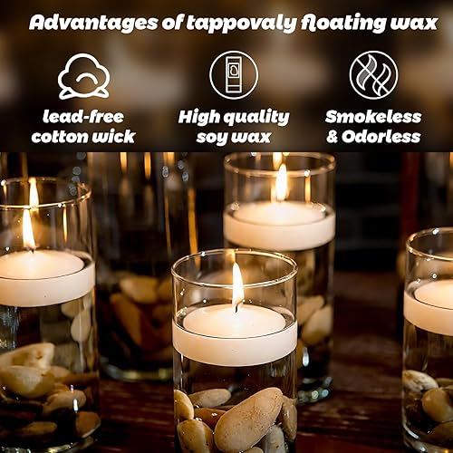 Miniatura 3 de Velas flotantes de 3 pulgadas, paquete de 36 velas flotantes blancasorasrojas, velas de larga duración y sin humo para bodas, cumpleaños, piscina,