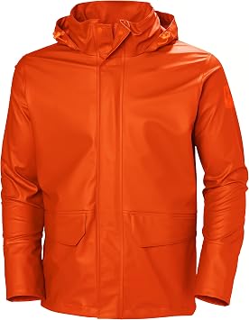 Helly Hansen Gale Mens Rain Jacket, Waterproof, 290 Dark Orange, X-Small