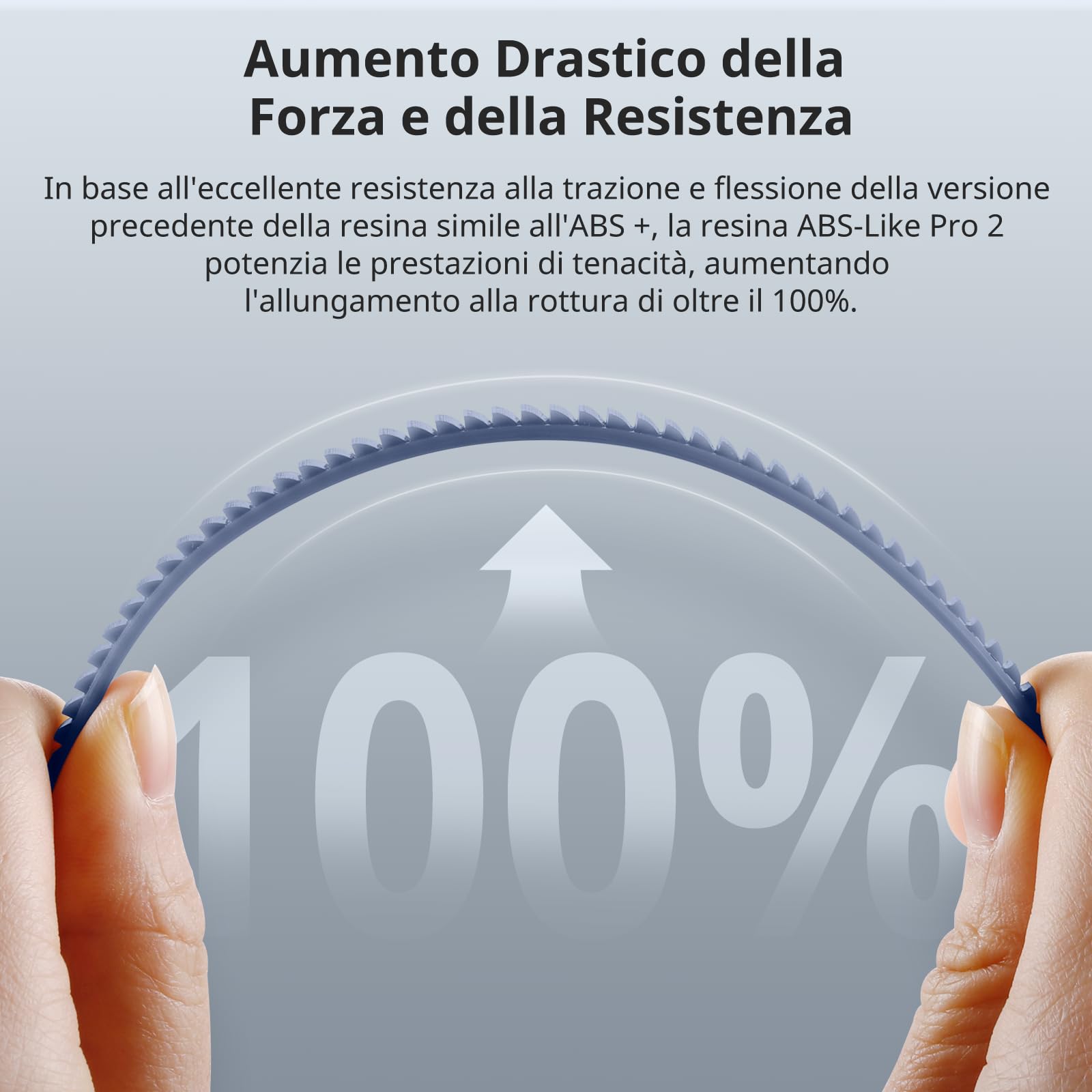 ANYCUBIC Resina Stampante 3D ABS-Like Pro 2 con Maggiore Resistenza e Robustezza, Resina 3D ad Alta Precisione e Ritiro Minimo, Ampiamente Compatibile con Tutte le Stampanti 3D a Resina(Grigio, 2000g)