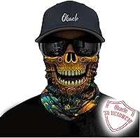 Vista 175 de Obacle - Tapabocas con cuello polar y de estilo de pañuelo contra el polvo y el sol para hombre y mujer