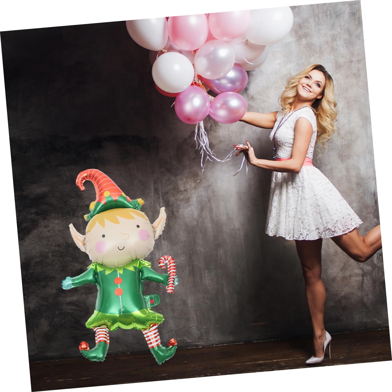 50pezzi Palloncini Sagomati in Lamina Per Natale Decorazioni Natalizie Per Casa e Ufficio Articoli Per Feste Di Natale Palloncini Decorativi Natalizi