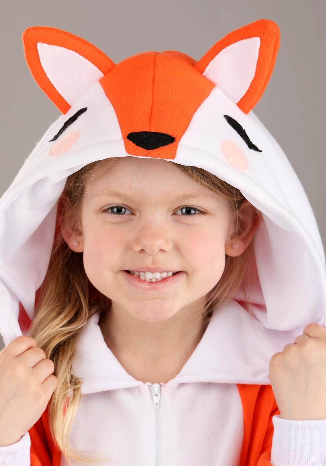 Fox Costume for Toddler Kids | Fox Onesie Hooded Jumpsuit, Soft Cozy Material, Animal Costumes for Boys & Girls