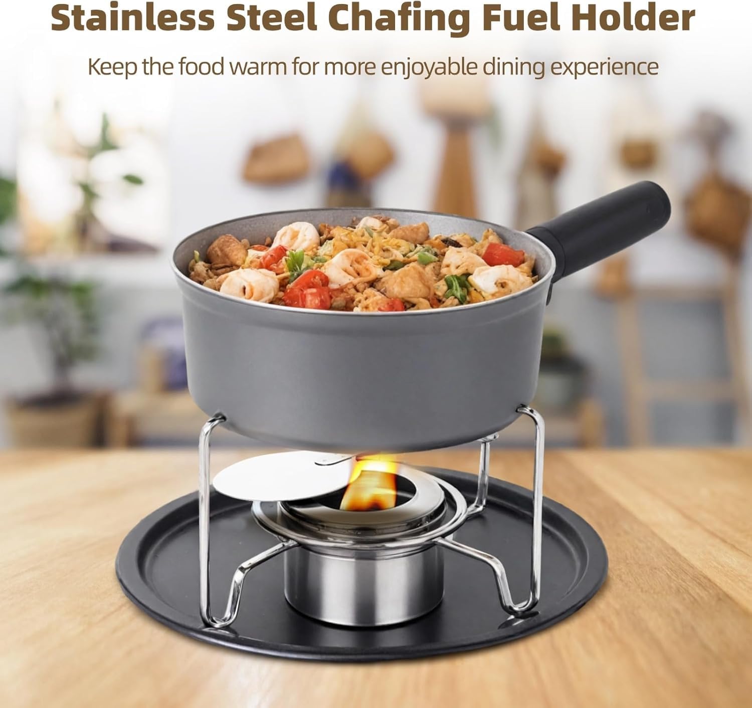 12 Pièces Récipient pour Pâte à Brûler, Récipient pour Pate Combustible Fondue, Accessoires pour Buffet -Cuiseur à Alcool en INOX pour Hotpot, Drypot, Poisson Grillé