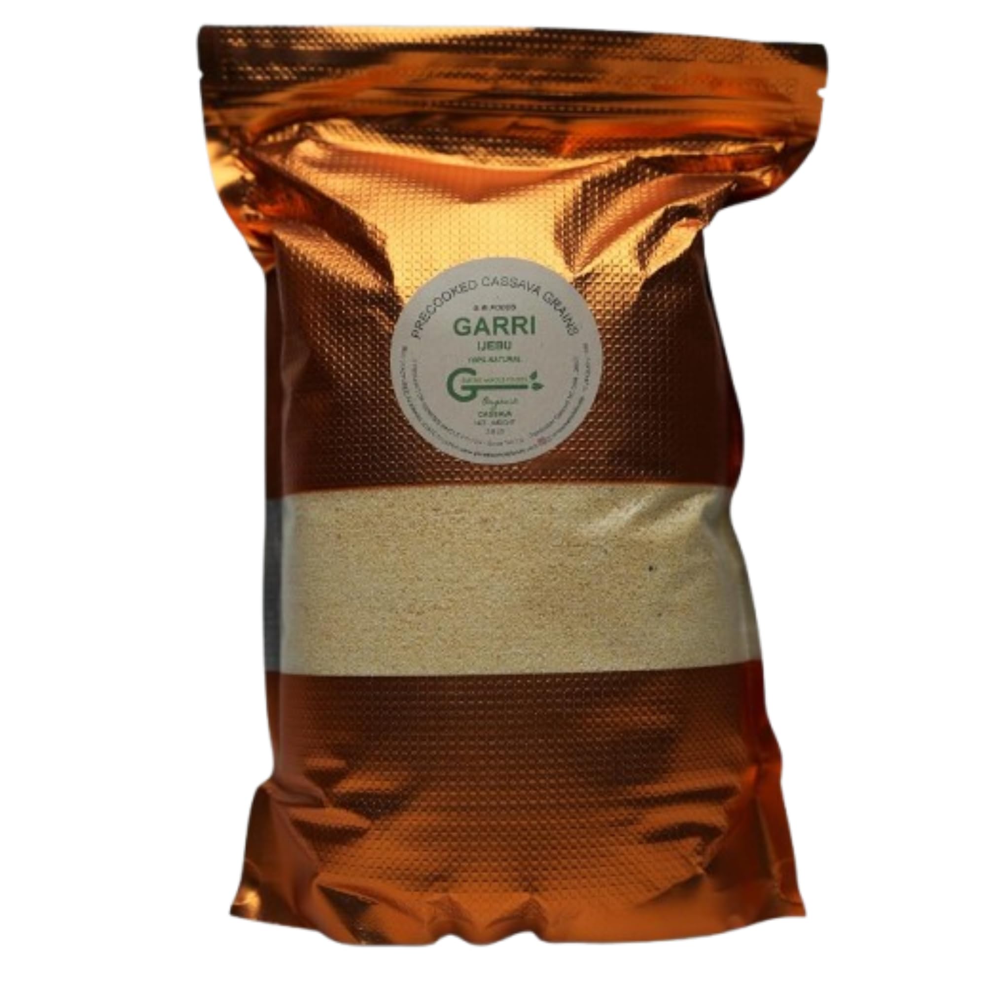 G. W. Foods Garri Ijebu 2lbs Precooked Nigerian Cassava, 32.0 Ounce, (Pack of 1)