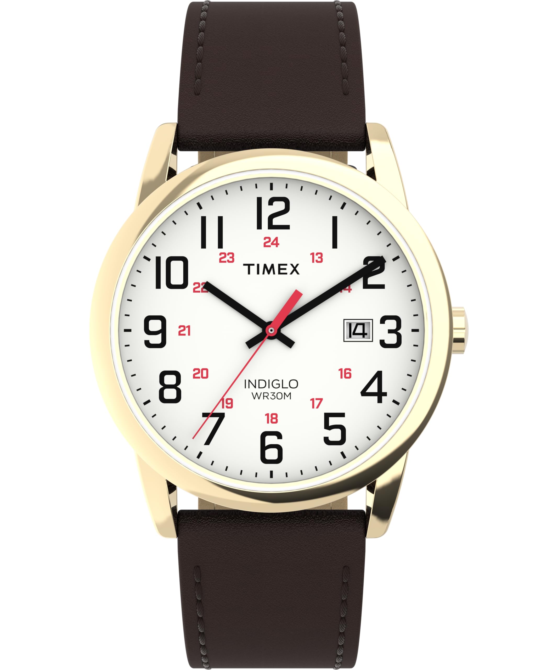Timex Men's Easy Reader Classic 38mm Leather Strap Watch