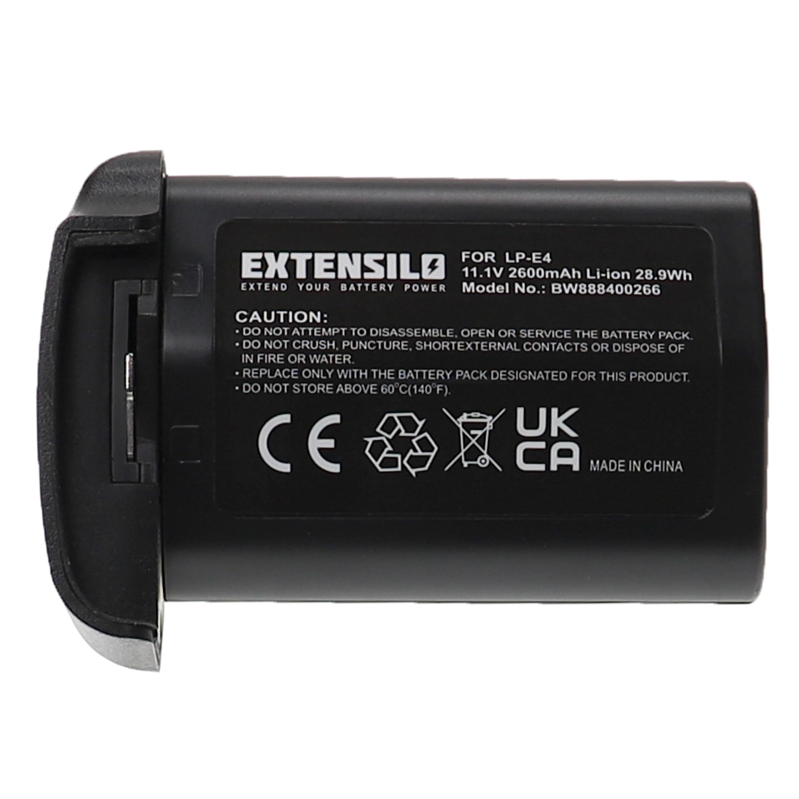 EXTENSILO Replacement Camera Battery for Canon LP-E4 LP-E4N
