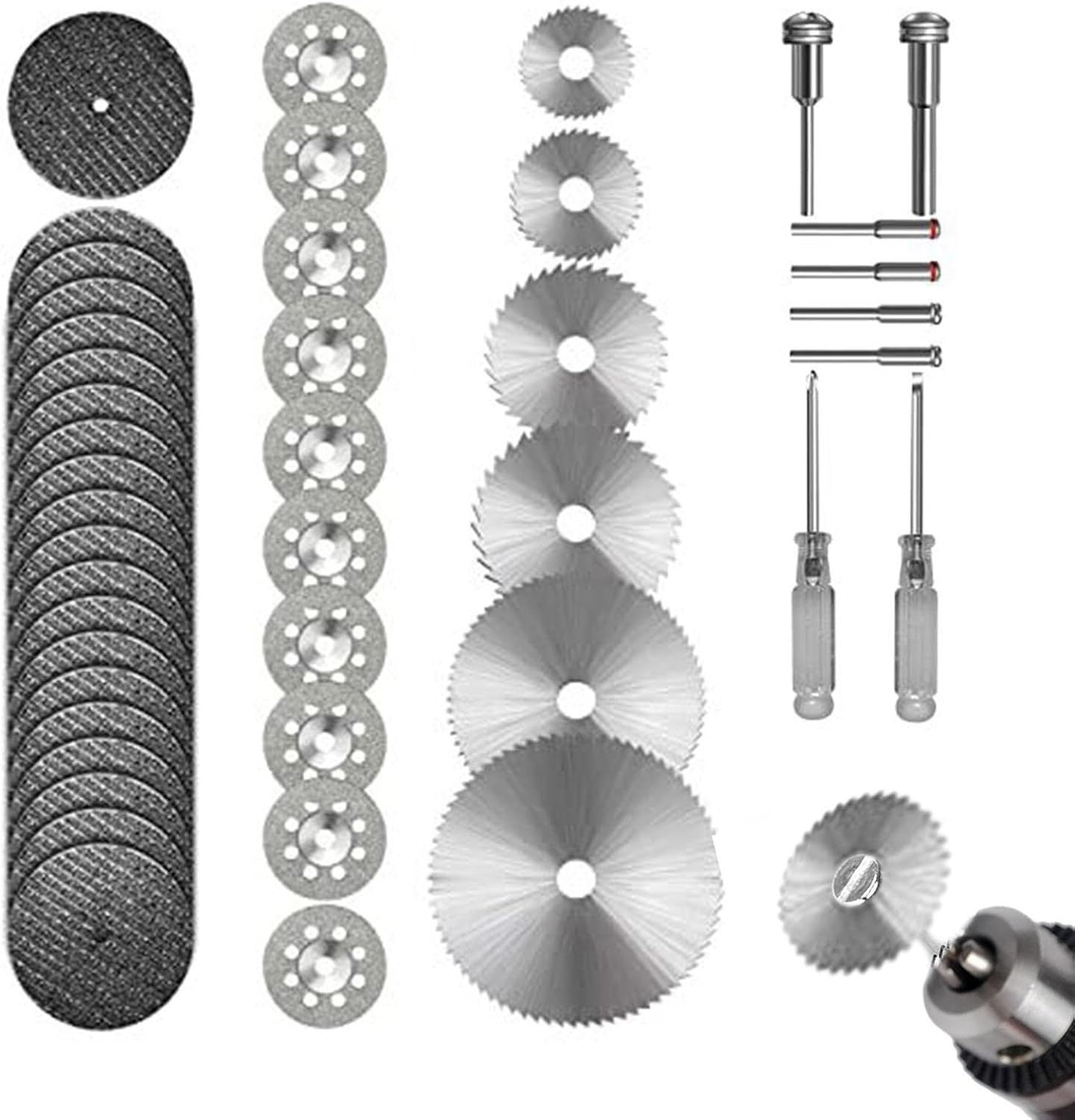 2 Pcs Cutting Wheel Set for Rotary Tool,36pcs Rotary Cutting Wheels