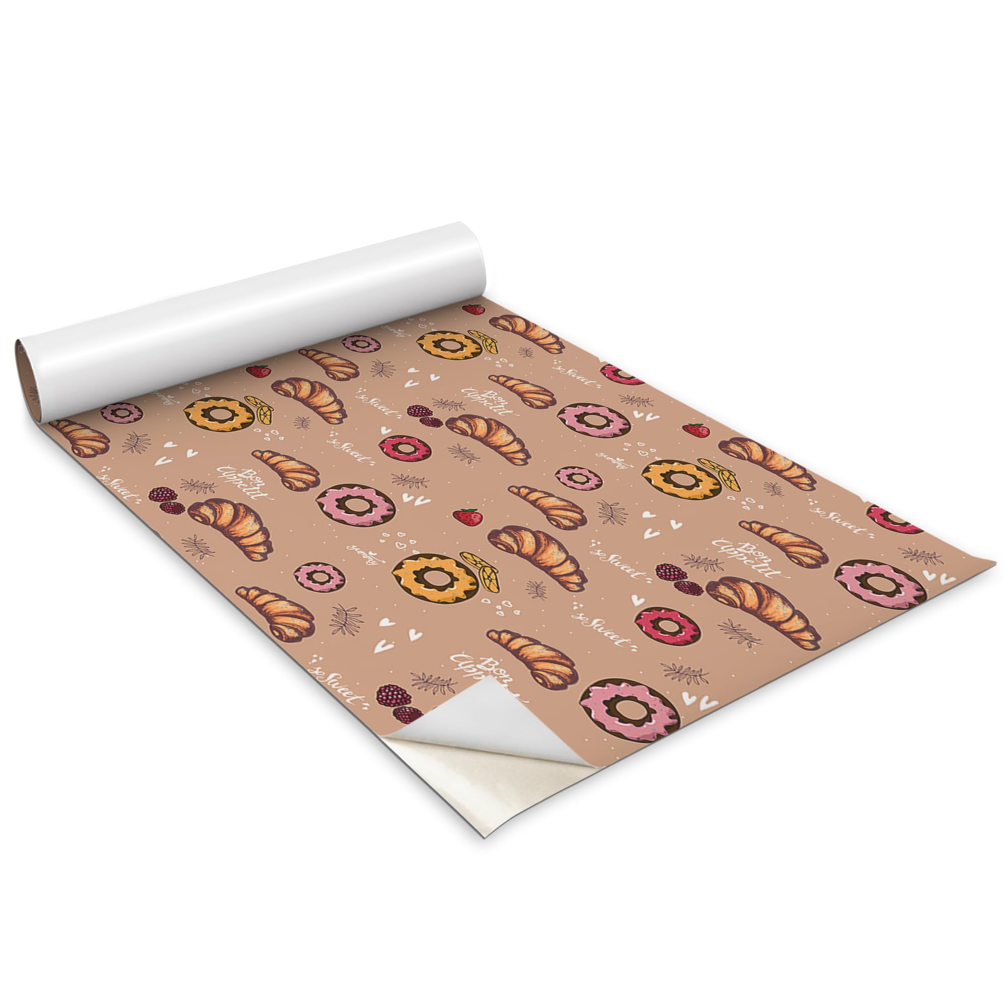 Papel pintado para cocina autoadhesivo para dormitorio sala vinilo decorativo de dulces 100x50 cm