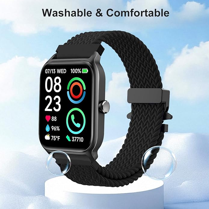 Correa Trenzada de Nylon 22mm para Smartwatch IDW13/IDW16/IDW19 miniatura 3