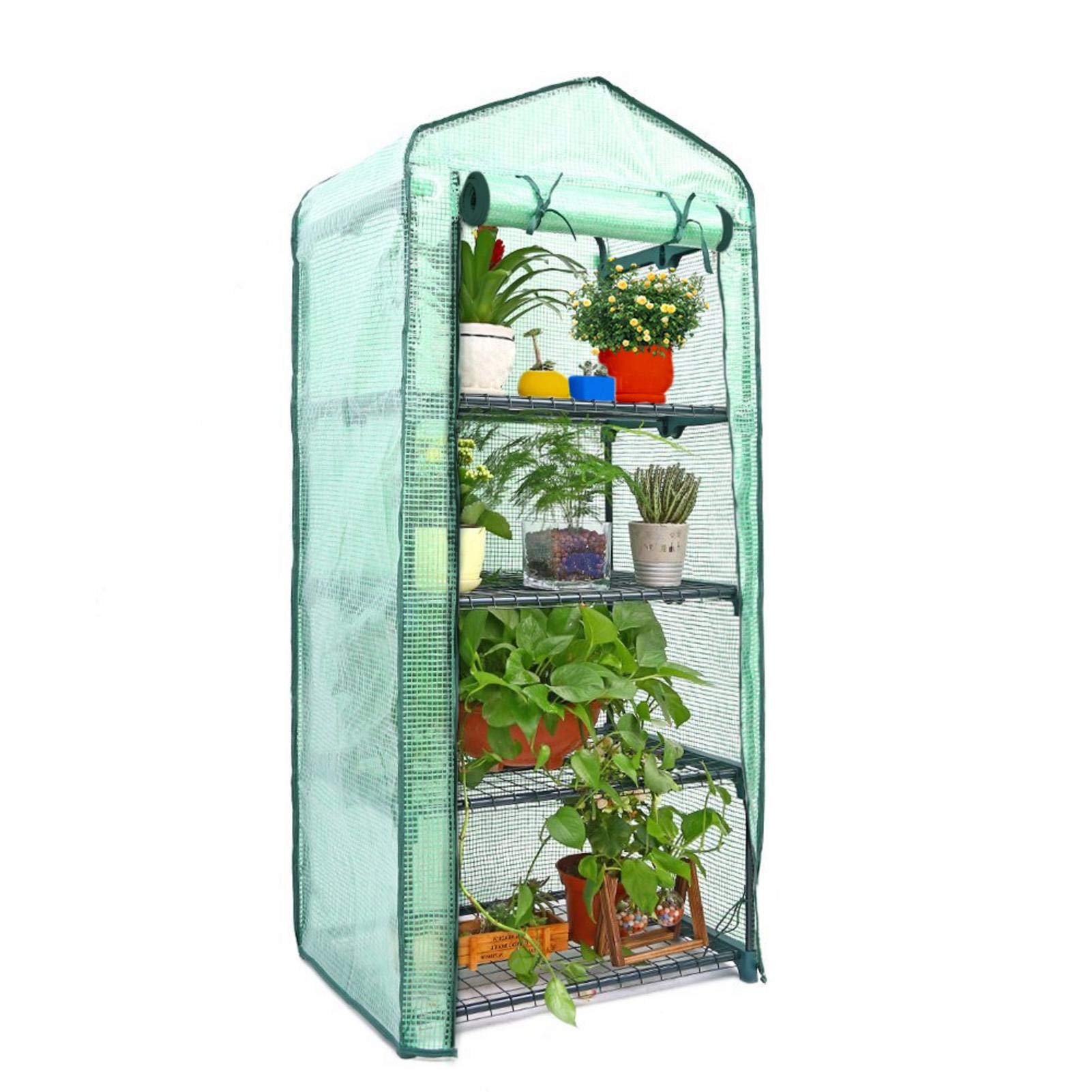 Copertura Di Ricambio Per Serra 4 Livelli 158x69x49 Cm – Protezione Piante Da Giardino