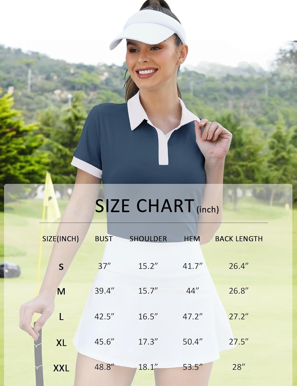 LOMON Womens Golf Polo Shirts Short Sleeve Collared Tops Lightweight Moisture Wicking Tennis Activewear S-XXL - Image 5