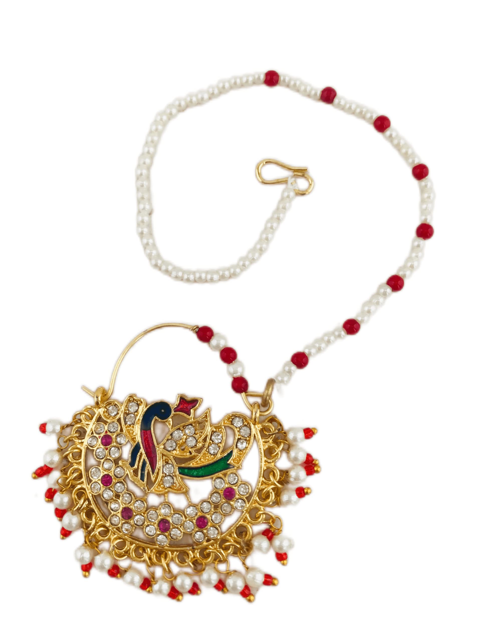 See full amazon price history chart for THE OPAL FACTORY Traditional Rajasthani Medium Nath/Nathiya/Nathani without piercing Gold Plated Bead work Nath Clip Nose Ring with beads chain For Women THE OPAL FACTORY Traditional Rajasthani Medium Nath/Nathiya/Nathani without piercing Gold Plated Bead work Nath Clip Nose Ring with beads chain For Women (B0BNX6Q6M7) Amazon Price History, Amazon Price Tracker