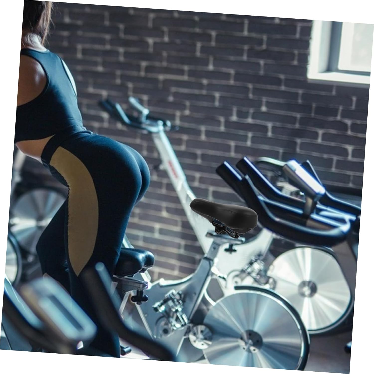 Indoor Fitness Cycling Saddle Workout Bike Comfortable Easy Install for Beginners