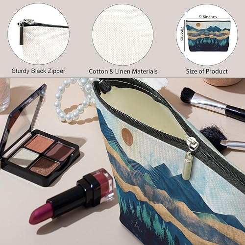 Miniatura 10 de Bolsa de maquillaje de regalo hippie divertida, decoración hippie, bolsa de aseo retro para mujeres, mejores amigas, abuela, mamá, hermana,