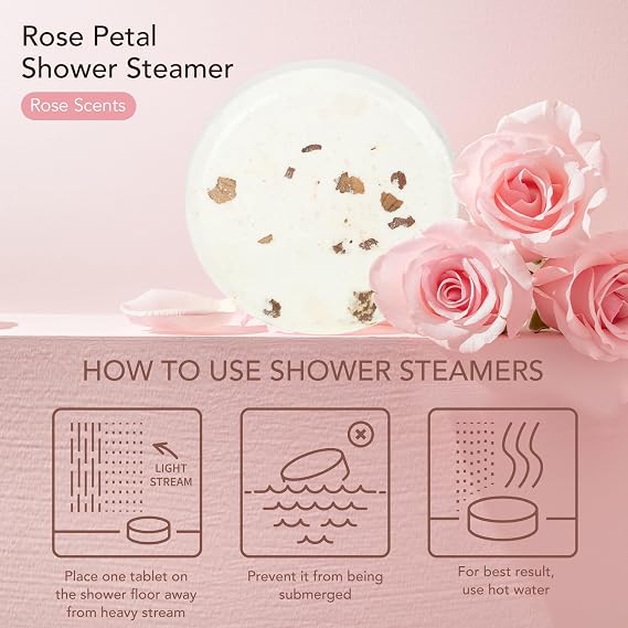 16Pcs Spa Gifts Skin Care Set - Luxurious Rose Spa Gift Baskets for Women
