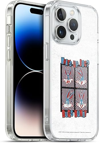 Miniatura 299 de Head Case Designs Funda de gel suave con licencia oficial de Looney Tunes Retro Bugs Bunny compatible con Apple iPhone 11 Pro Max Retro,Blanco y