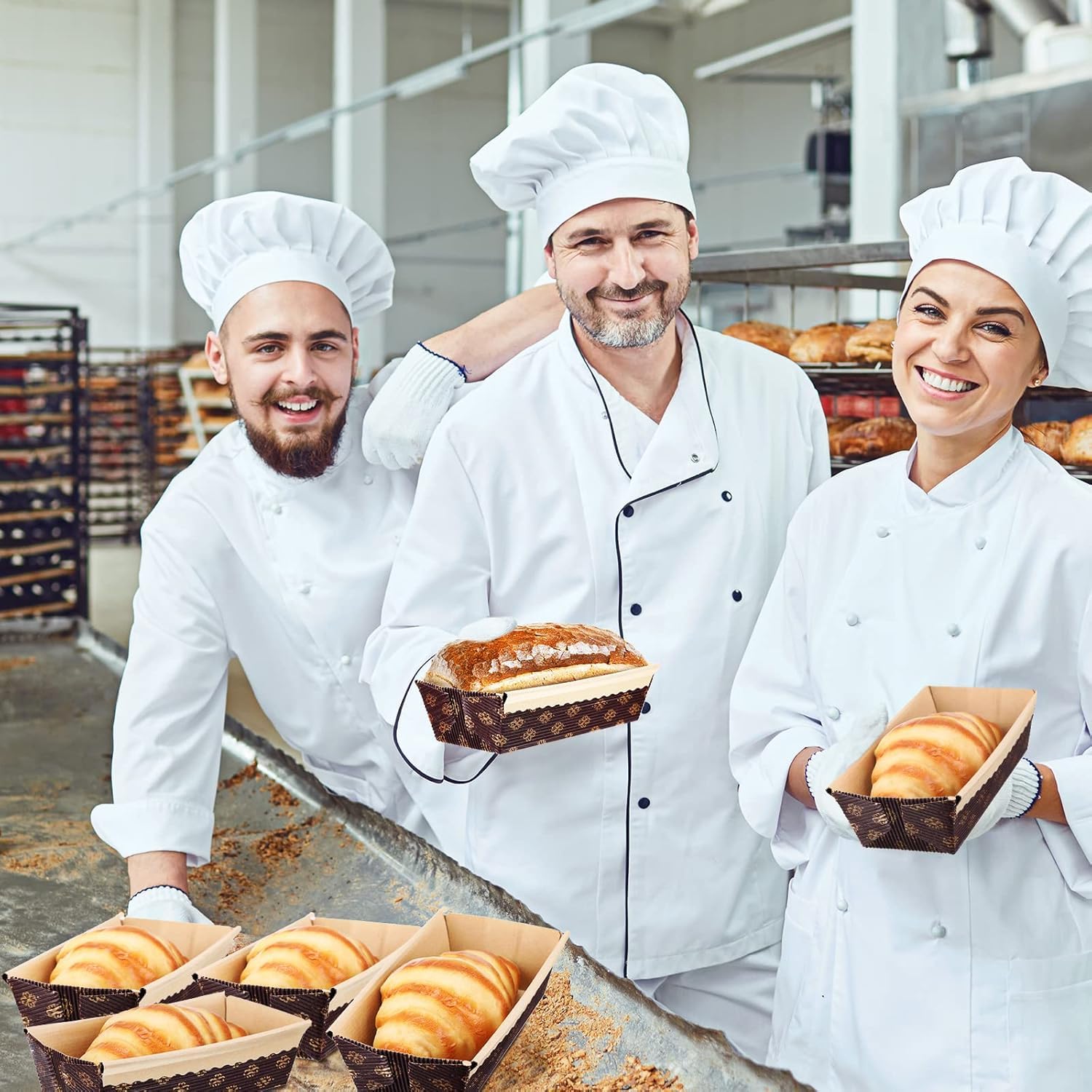 Jednorazowe owijki w kształcie łodzi, tacki papierowe klasy spożywczej, nadają się do piekarnika, nieprzywierające wkładki do pieczenia na ślub, desery, torty urodzinowe, imprezy rodzinne, 50 szt