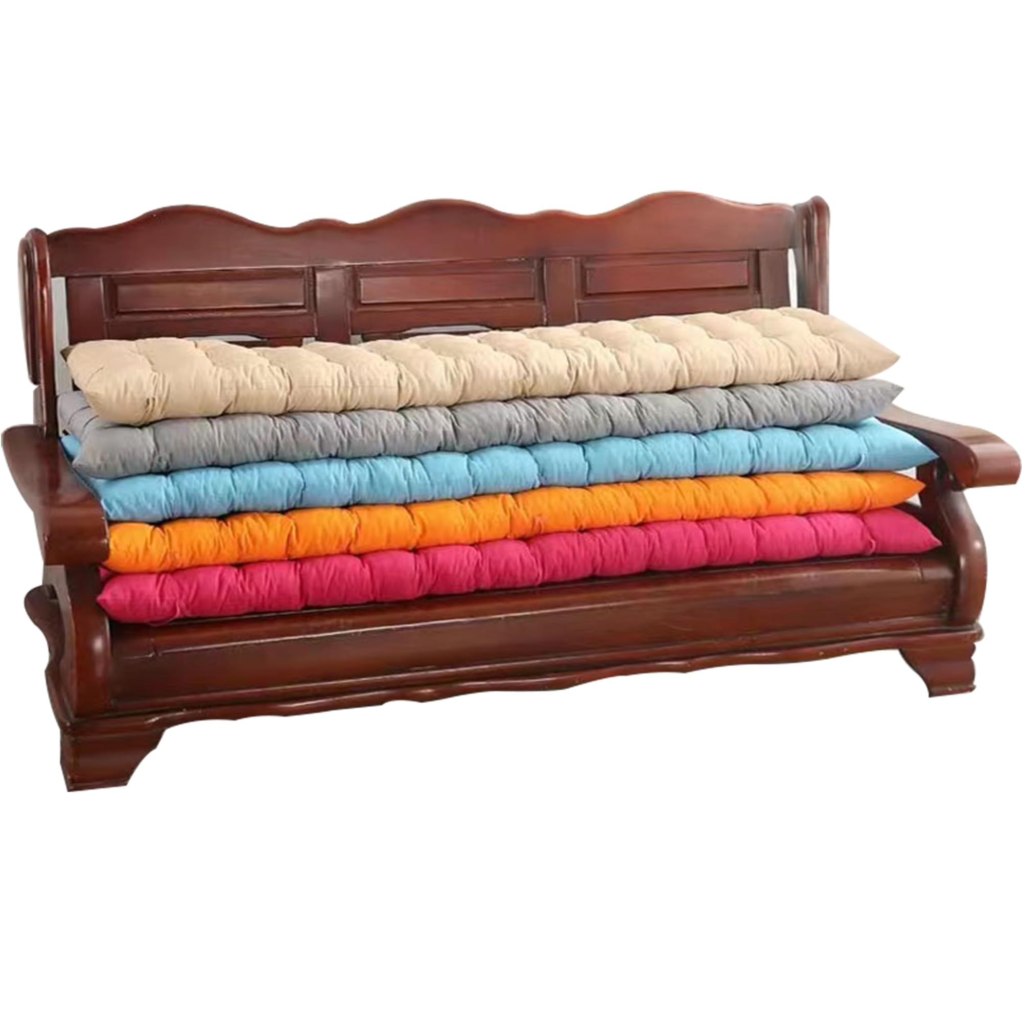 Coussin de banquette terrasse pour balancelle rotin confortable 3 places Motif 1