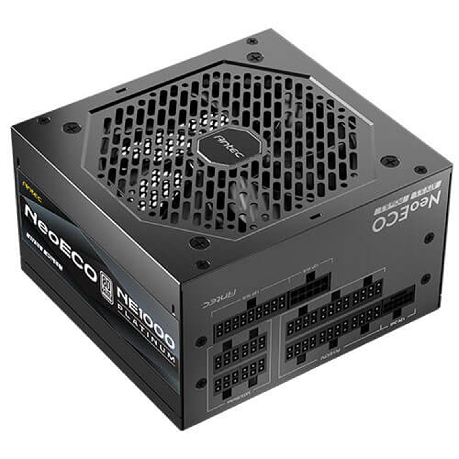 ANTEC NE1000P EC PC zasilacz sieciowy 1000 W, czarny | Obsługa ATX 3.1 i PCIe-5.1 z natywnym złączem 12 V-2x6