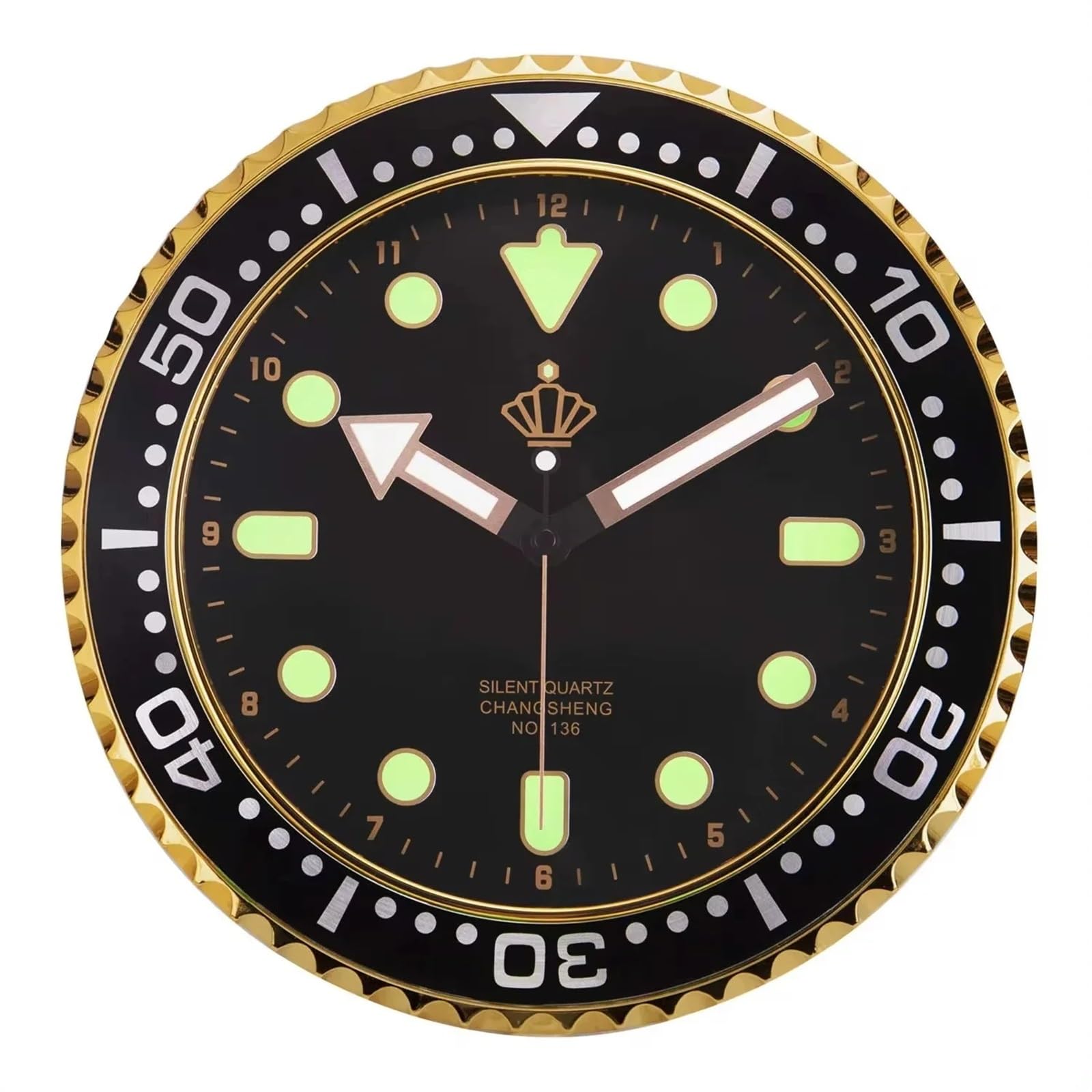 DJSKLDF Wall clock New Luxury Creative Wall Clock Modern Design Art Home Large Digital Bedroom Decoration reloj de pared(30cm C2)