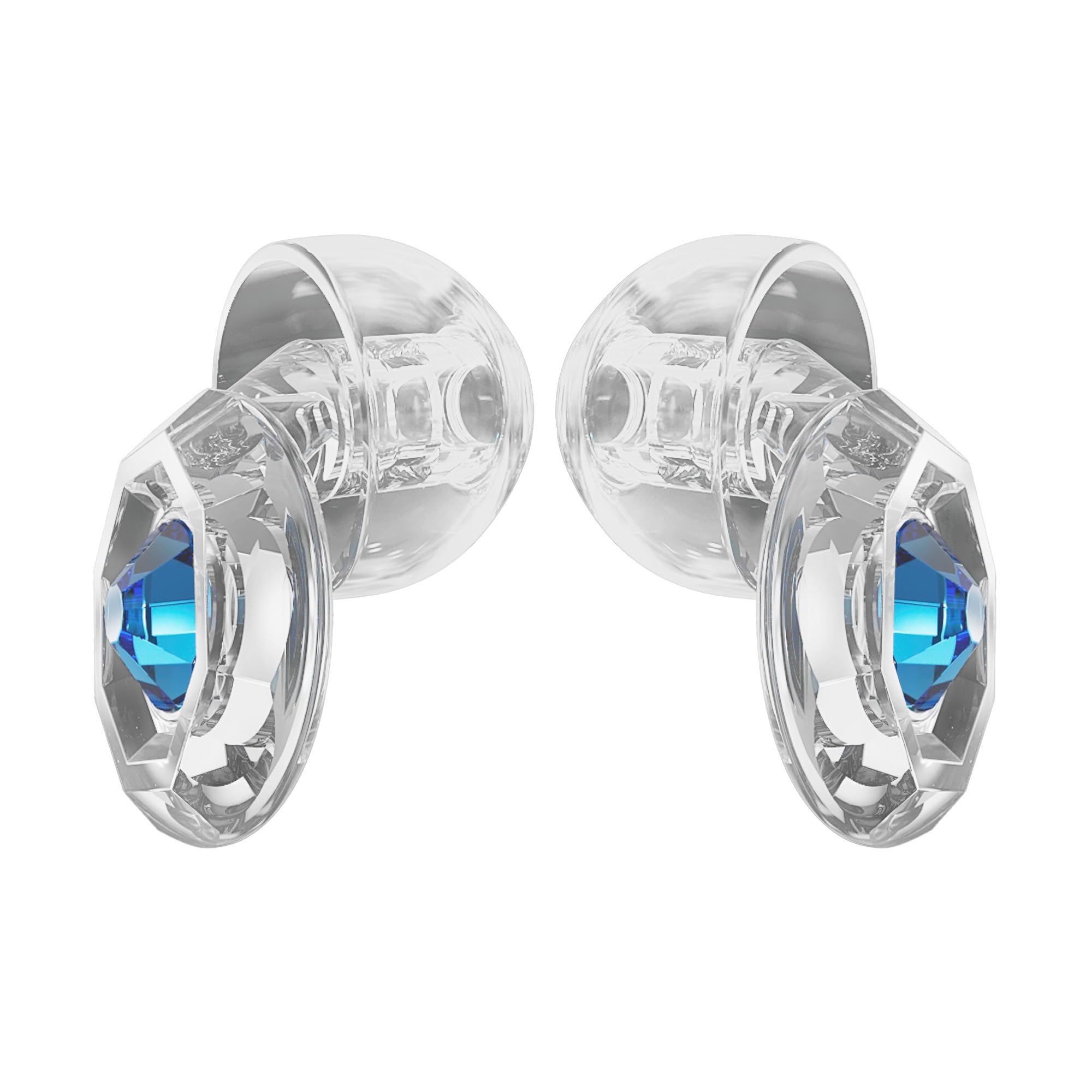 Eargasm Clicks Earplugs - Reusable Noise Reduction Ear-Plugs with Customizable Gemstone Faceplates - Hearing Protection for Noise Sensitivity at Live Concerts, Motorcycles, Sports Events, Festivals