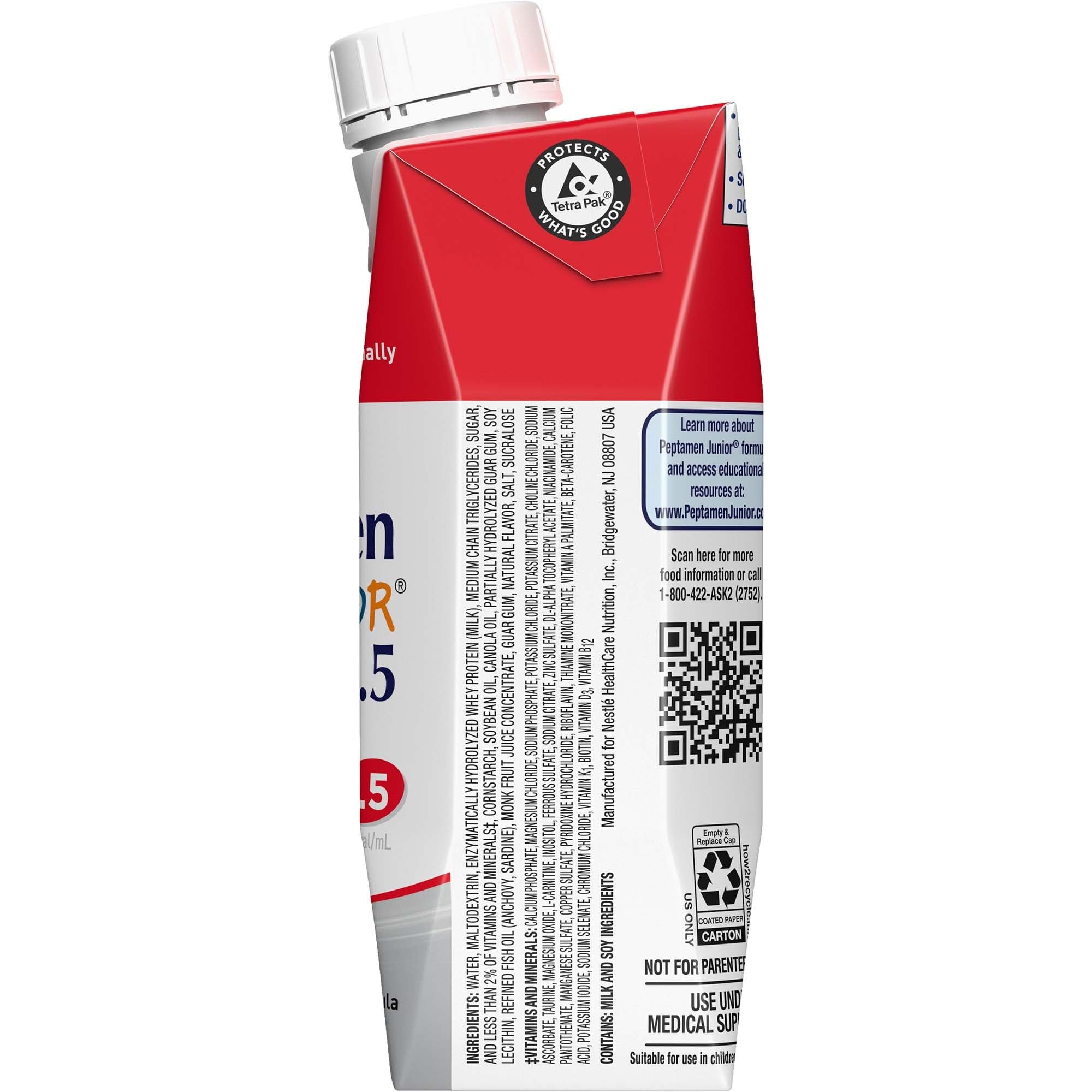 Peptamen Junior 1.5 Dense Tube Feeding Formula, Vanilla 8.45 Fl Oz — Amazon image 2