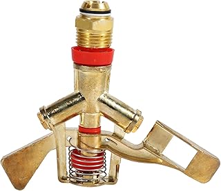 Irrigador de água, irrigação rotativa automática de 360 graus, conector do sistema de irrigação de irrigação rotativa de latão com braço basculante, irrigação de jardim