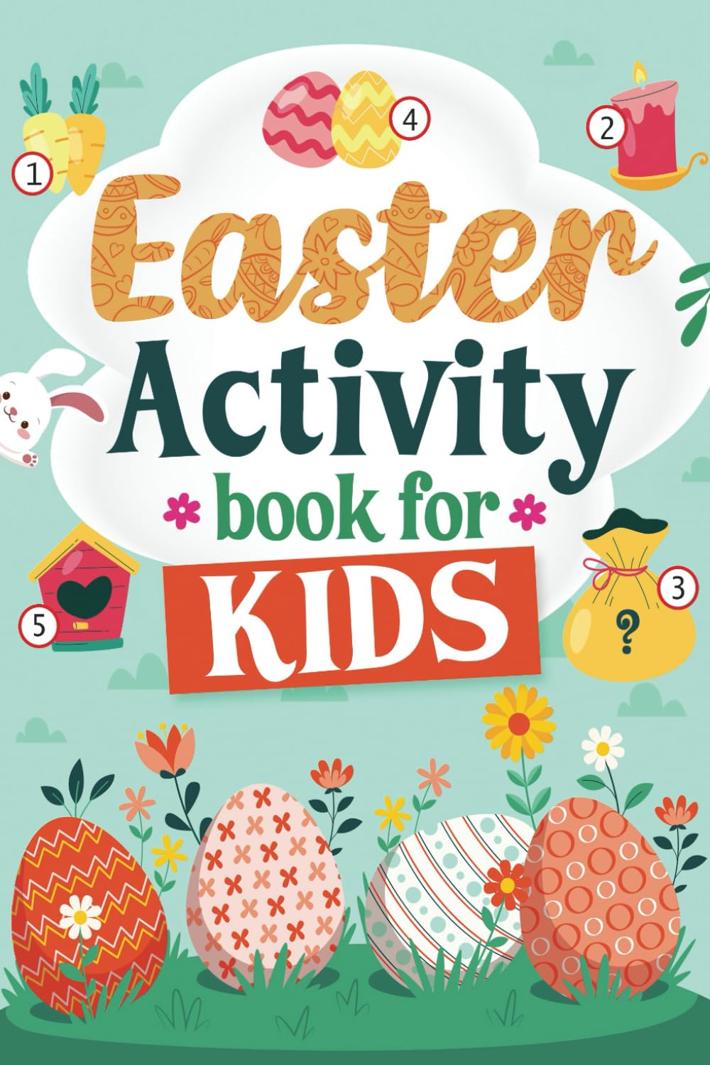Easter Activity Book for Kids: Easter Basket Stuffers for Kids and Teens, Gift with Funny Activities for Boys and Girls. Word Search Puzzles, Coloring Pages, Connect-the-Dots and Themed Mazes      Paperback – February 25, 2025