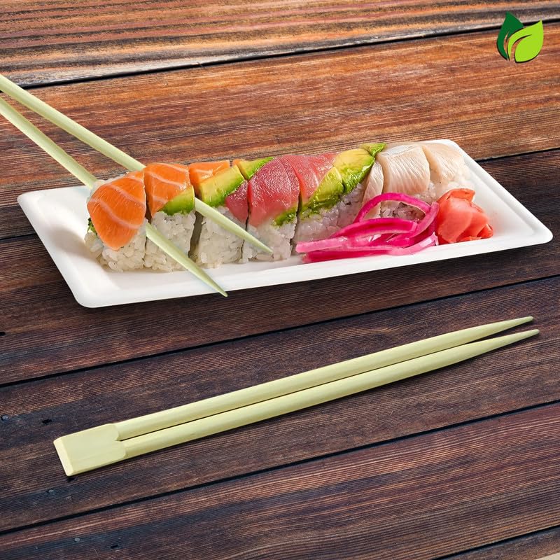 UNIFY EcoHomes 8 inch, 50 Pairs Natural Bamboo Chopsticks for Sushi, Noodles, Fried Rice, Asian Dishes | 19 cm Long | Eco-Friendly, Biodegradable | Disposable Utensils 1