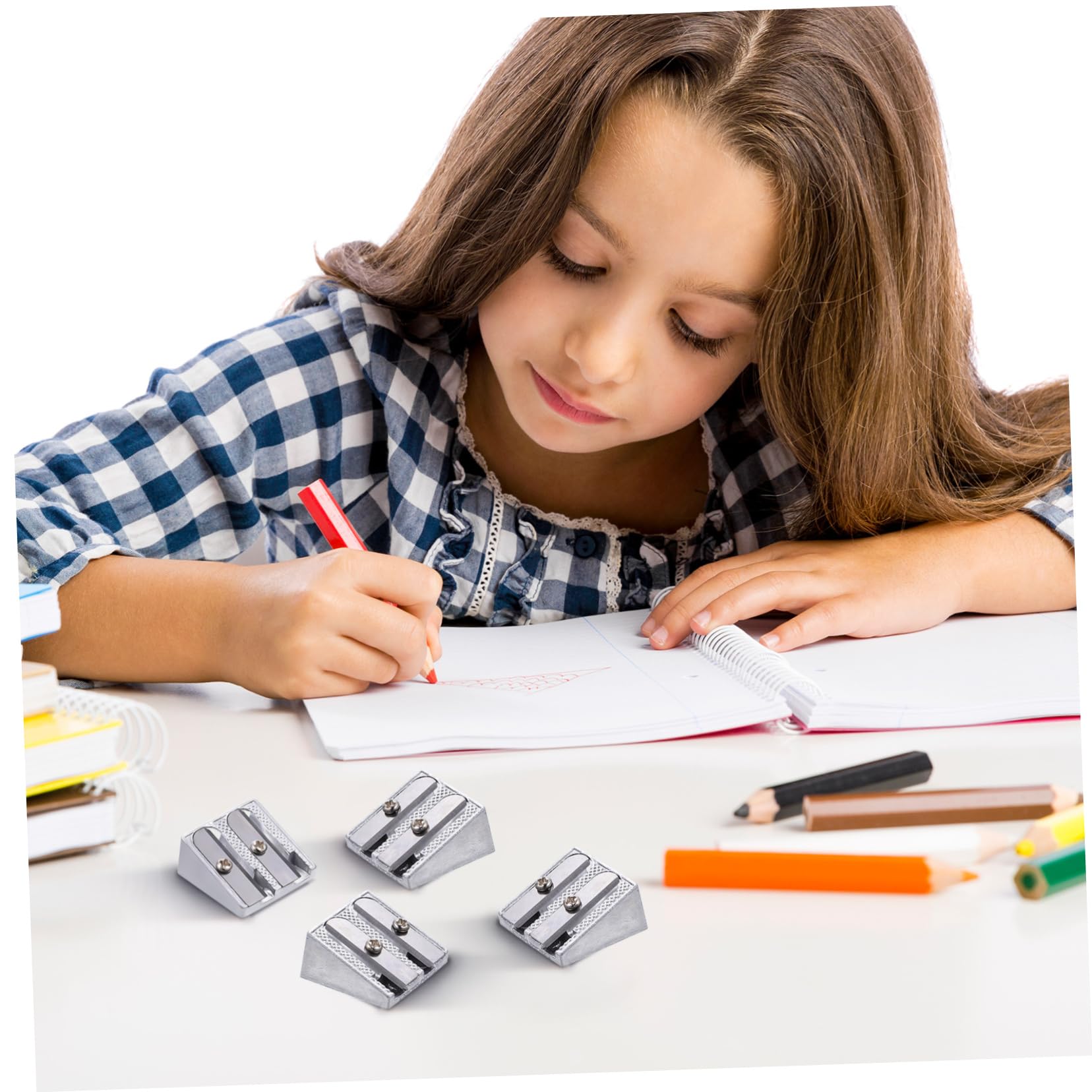 100stücke Metall Bleistiftspitzer Mit Doppelöffnung Handgehaltene Anspitzer Für Künstler Schule Und Büro Effizientes Und Schnelles Schärfen Für Bleistifte Farbstifte Und