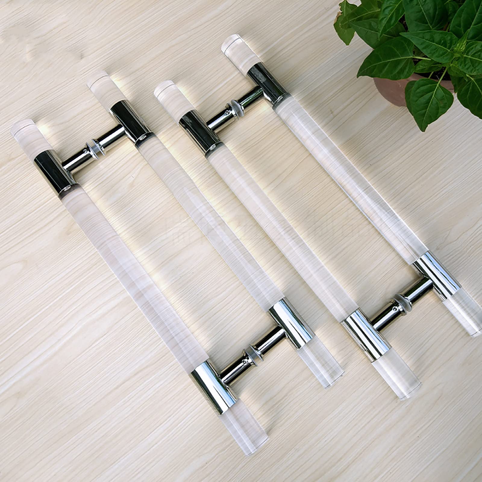 2 Coppie Di Pomelli Porta Doccia In Acrilico Trasparente A Forma Di Cono - Alta Qualit&agrave;, Adatti Per Diverse Marche