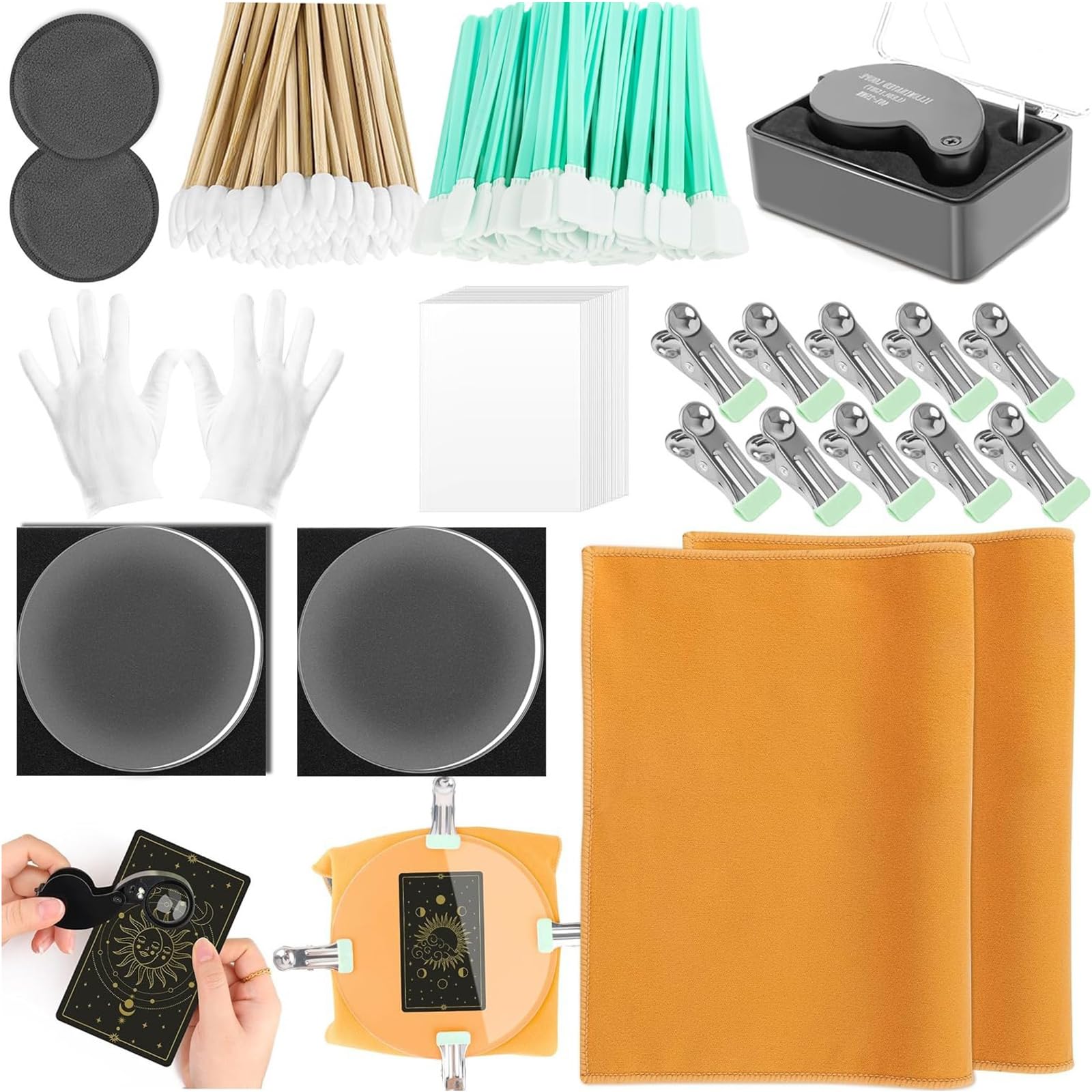 Kangnice Professional Card and Flattening with ABS Materials Trading Card Set Care Accessories