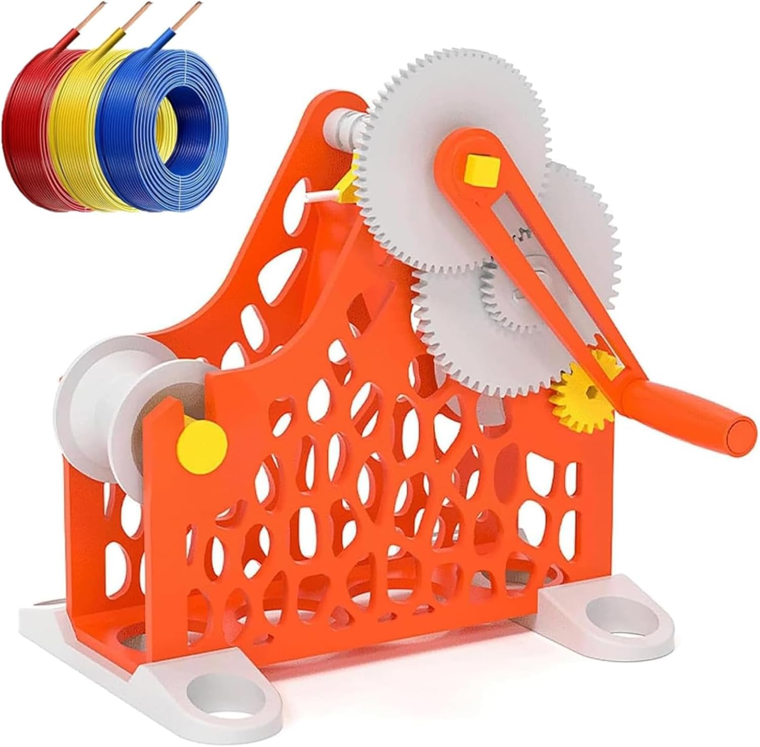Manual Spool Winder, 3D Filament Spool Winder, Smooth Rotation, Removable Modular Design, Without Tangling, for Wires Weighing 1 Kg, for 3D Printing Enthusiasts, Textile Artists