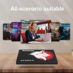 Bestoss 512GB SATA SSD for Pc or Laptop, 2.5" SATA SSD, SATA III 6Gb/s, Internal Solid State Drive, Up to 550MB/s, Computer Storage Upgrade for Office, Students, Home Entertainment