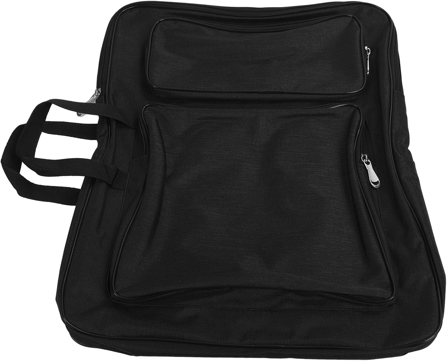 HEEPDD Art Portfolio Tote Bag, Design, Large Capacity Art Supplies Storage for Kids and Artists, Adjustable Strap for Comfort Portfolio Tote Bag, Nylon Nan Supplies (Black)