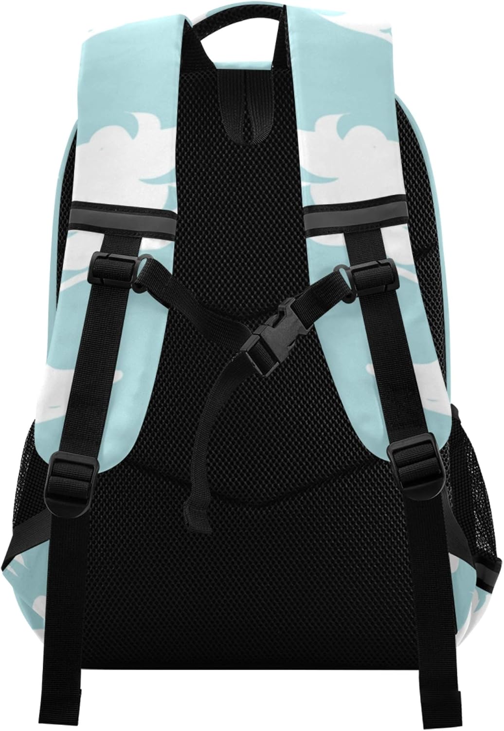 ALAZA Cute Cartoon Pug Dog Print Blue Backpack Purse for Women Men Personalized Laptop Notebook Tablet School Bag Stylish Casual Daypack, 13 14 15.6 inch - Image 2