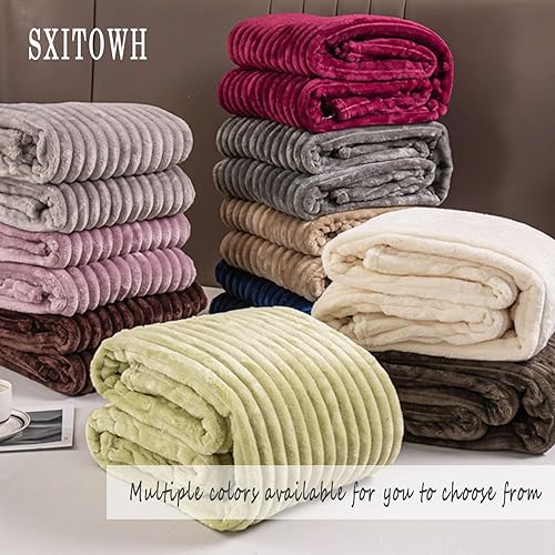 Miniatura 4 de Manta de piel sintética de franela gruesa antiestática gris oscuro suave y agradable a la piel, para sofá y cama, reversible, cálida y acogedora, 60