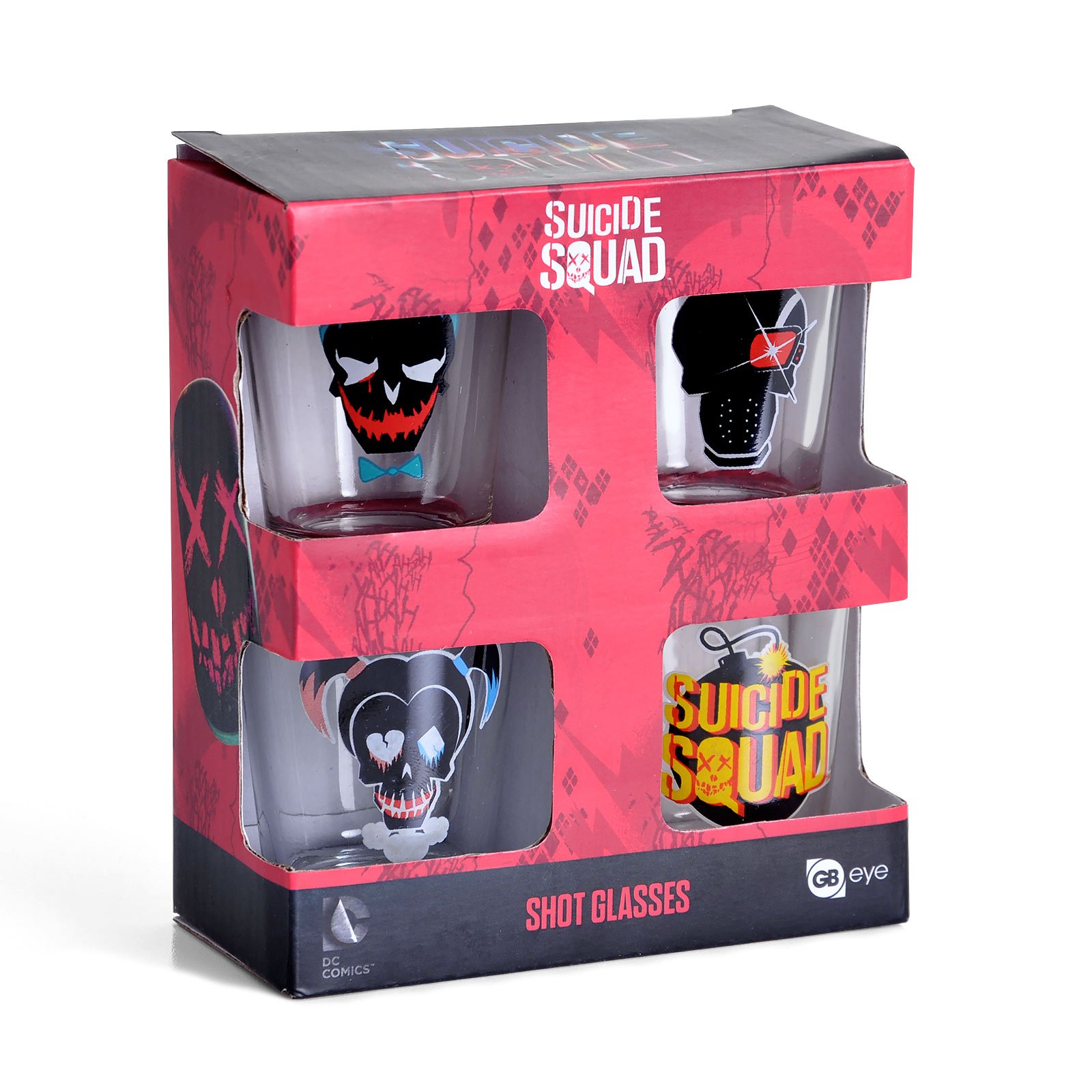 GB Eye, Suicide Squad, supporto Harley, grande in vetro