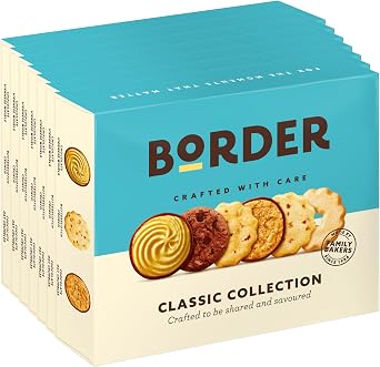 Border Biscuits Classic Collection 400g, 6 Packs of Biscuits