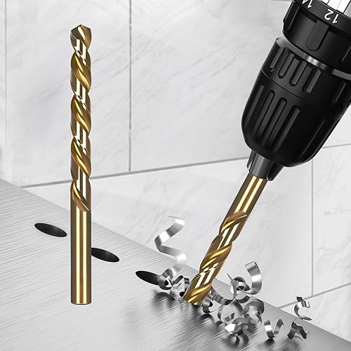 Miniatura 5 de Broca de cobalto de 0.433 in, brocas de metal M35 HSS, para metal duro, acero inoxidable, 2 unidades