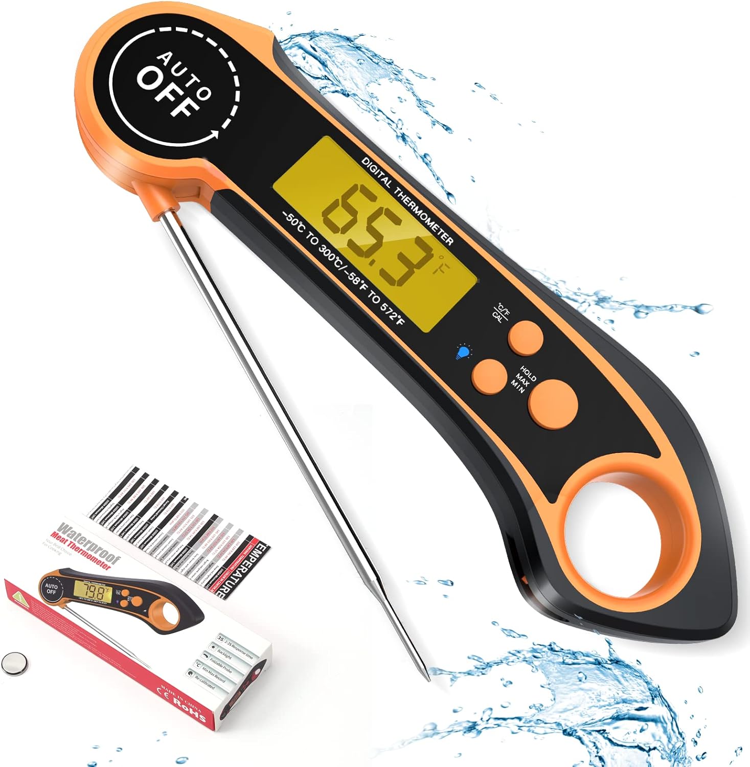 Instant Digital Meat Thermometer for Cooking Grilling with