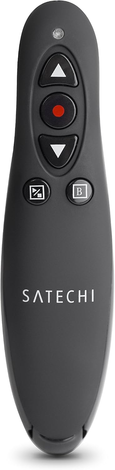 Satechi Bluetooth Rechargeable Wireless Pointer and Remote Control - Compatible with PowerPoint and Keynote Presentations