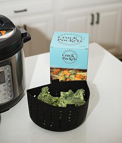 Miniatura 2 de STEAMPOCKETS - Forro de silicona para olla a presión de 6 cuartos de galón, divisor único, accesorios de cocina reutilizables, antiadherente, sin