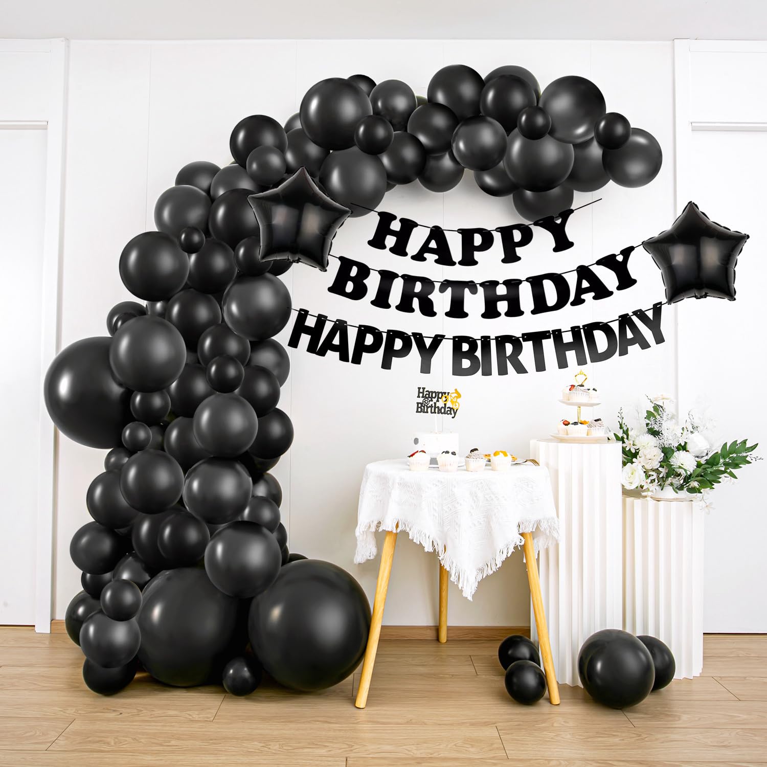 Kit Arco Palloncini Per 29 Anni Uomo/Donna | Decorazione Compleanno 29 Anni | Palloncini In Nero, Argento E Oro | Ghirlanda E Numeri 29 Per Festa Indimenticabile