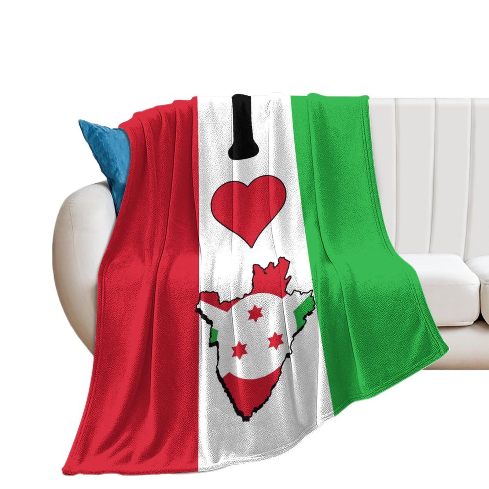 Couverture flanelle Burundi contre le froid au bureau