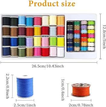 Sewing Thread Set, 60 Colours Threads for Sewing Machine