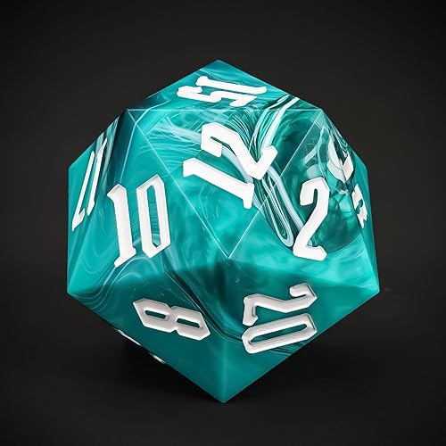 Miniatura 30 de 55mm 20 Sided DND Dice, Giant D20 D&D Polyhedral Dice Large D20 with Die Gift Box for Dungeons and Dragons, RPG Table