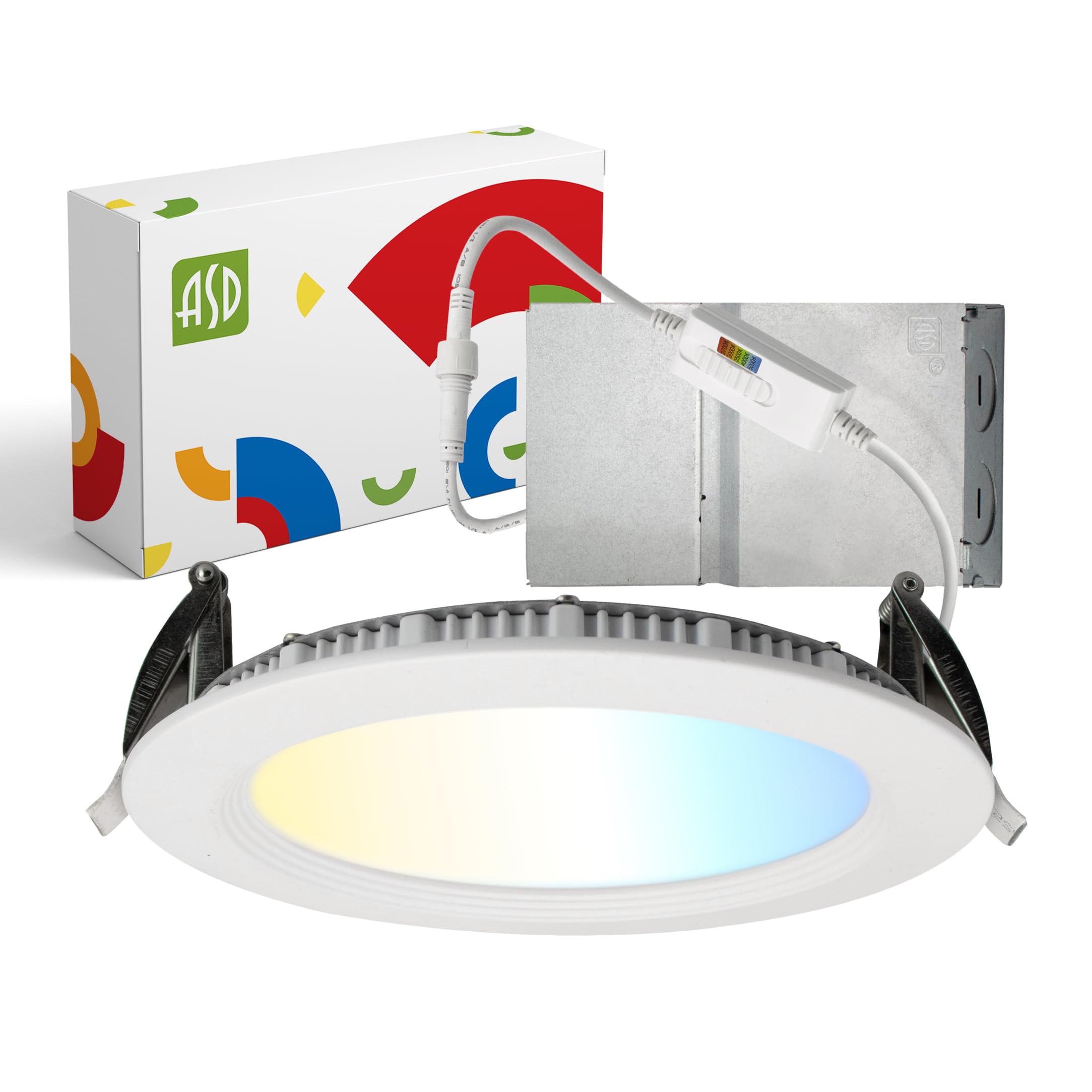ASD LED Recessed Lighting 6 Inch, Round Commercial Downlight, Mini